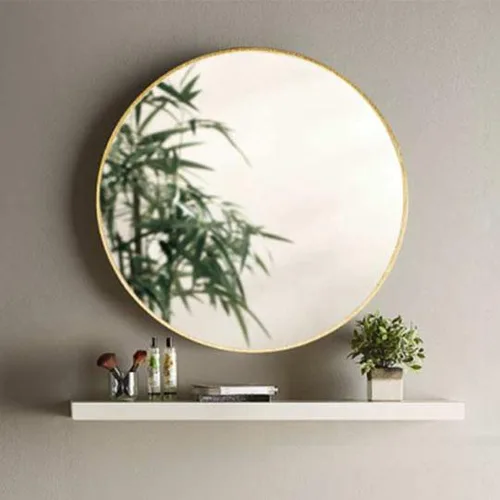 DESROCH MODERN METAL ROUND MIRROR
