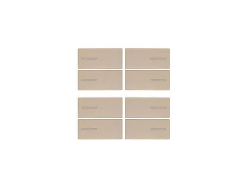 KIT 8 BUTTONS METAL CHAMPAGNE LINE