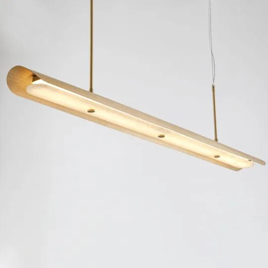 DESROCH LED 9W METAL+MARBLE BRASS DECORATIVE PENDANT LIGHT