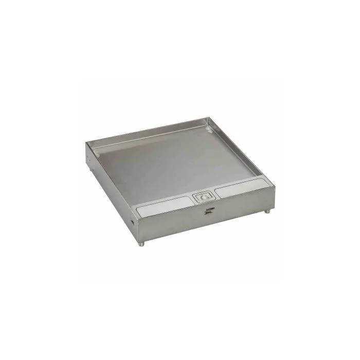 LEGRAND MARBLE TILE DOUBLE CABLE OUTLET STAINLESS STEEL LID & TRIM FOR TILES 15-22MM