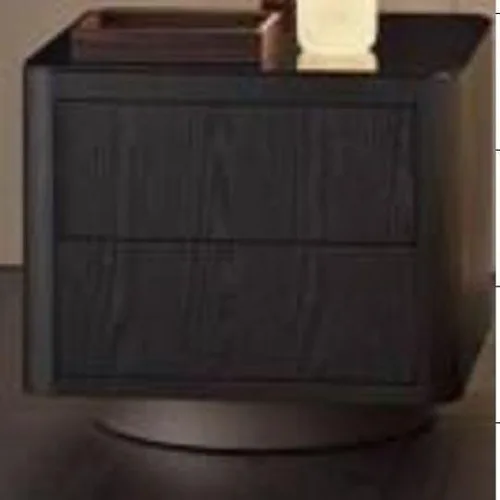 VEROCASA BED WOOD WITH METAL NIGHT STANDS FURNITURE