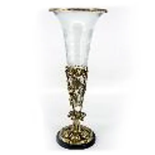 DESROCH DECOR LAITON DECORATIVE PIECE BRASS VASE & POT