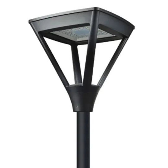 LUMIBRIGHT ASHER BLACK STREET LIGHT 3000K LUMINARIES - 60W