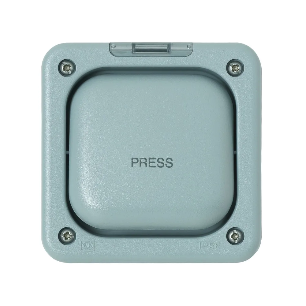 MK MASTERSEAL PLUS 20A 1G 1W DP PRESS SWITCH IP66