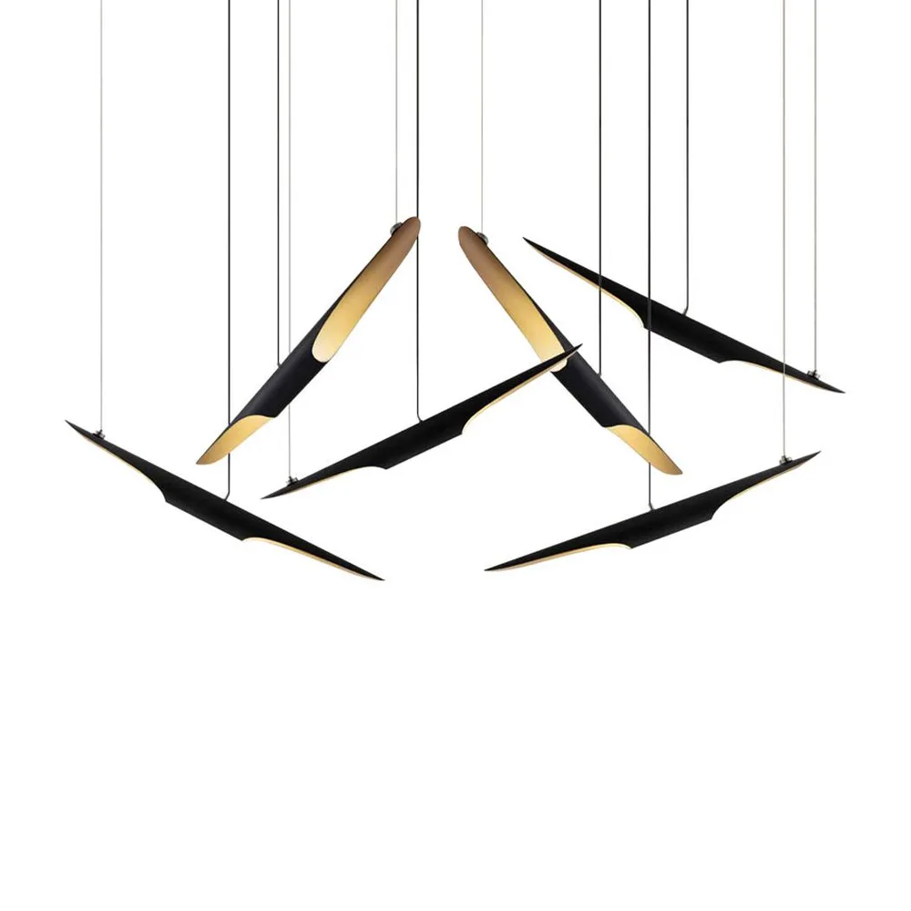LUMIDECO FINEST G9x2 BLACK SUSPENDED LAMP