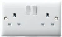RR 13A Twin Switch Socket Outlet (W3002) Switches