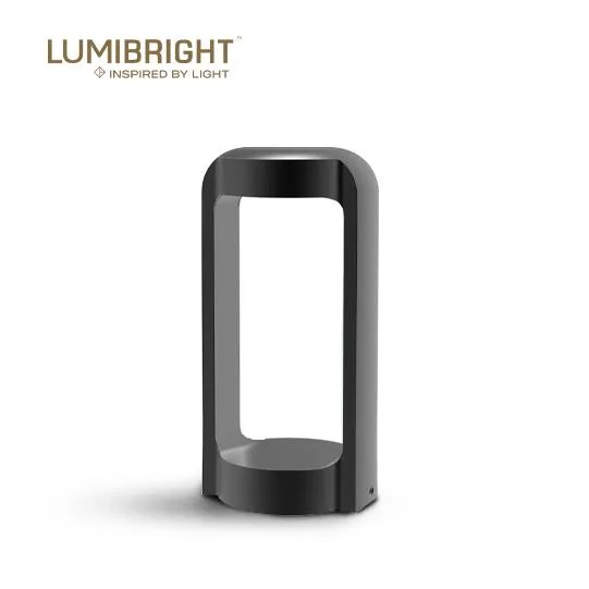 LUMIBRIGHT OLIVIA IP65 DARK GREY BOLLARD LIGHTS 3000K LUMINARIES - 13W