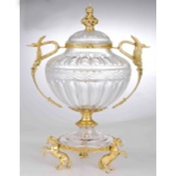 DESROCH DECOR TROPHY SHAPED FLAXEN JAR