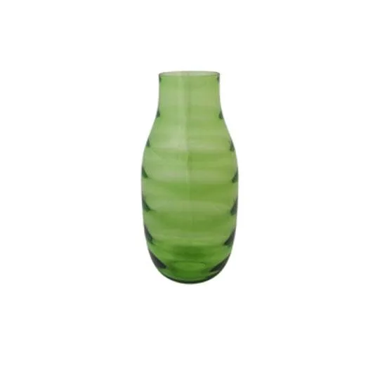 DESROCH DECOR GREEN AND DARK COLOR MODERN REGISTER GLASS VASE