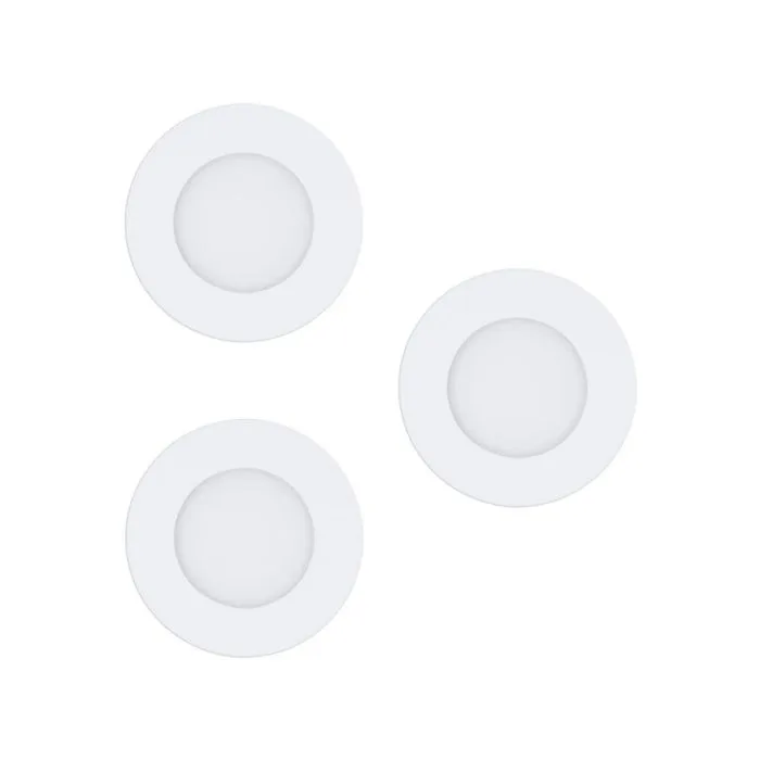 EGLO SET 3XEINBAUL.Ã˜85 BLE/RGBW WEISS'FUEVA-C EGLO CONNECT