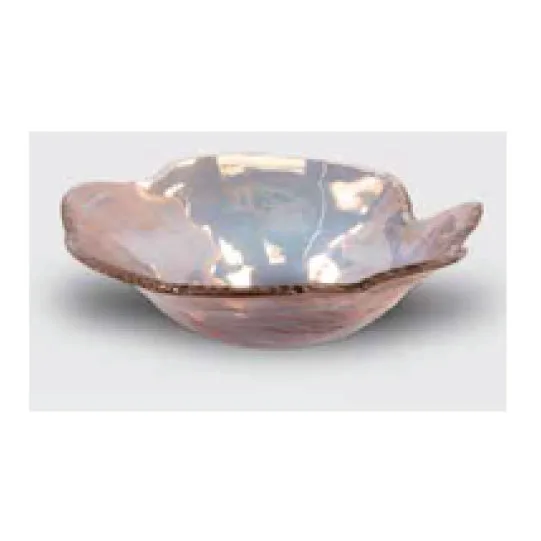 DESROCH GLASS BOWL COLOR GOLD ROSE