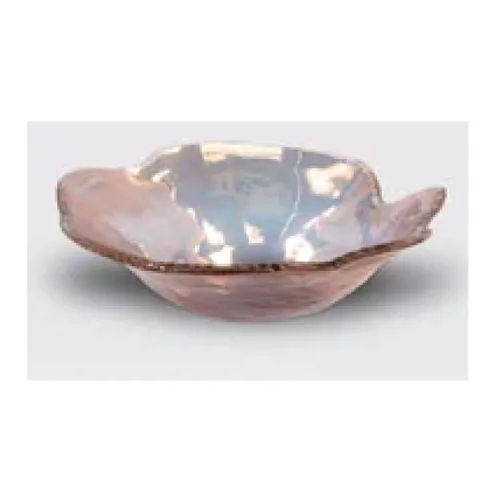 DESROCH GLASS BOWL COLOR GOLD ROSE