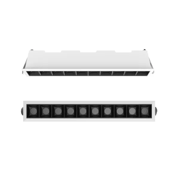 LUMIBRIGHT ORVILLE 10x2W 3000K WHITE+BLACK SPOT LIGHT IP20 WITH DRIVER