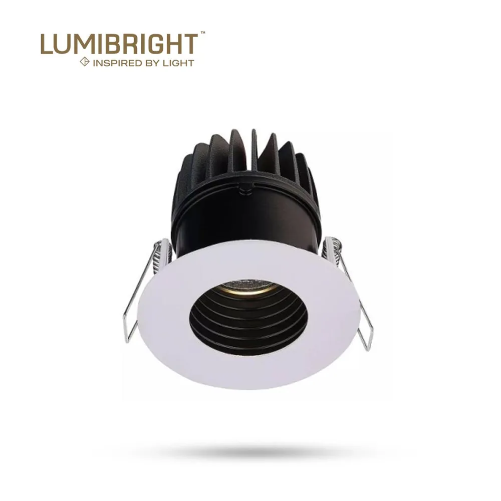 LUMIBRIGHT ORACLE 10W 2700K WHITE+BLACK SPOT LIGHT WITH DALI DIMMABLE DRIVER