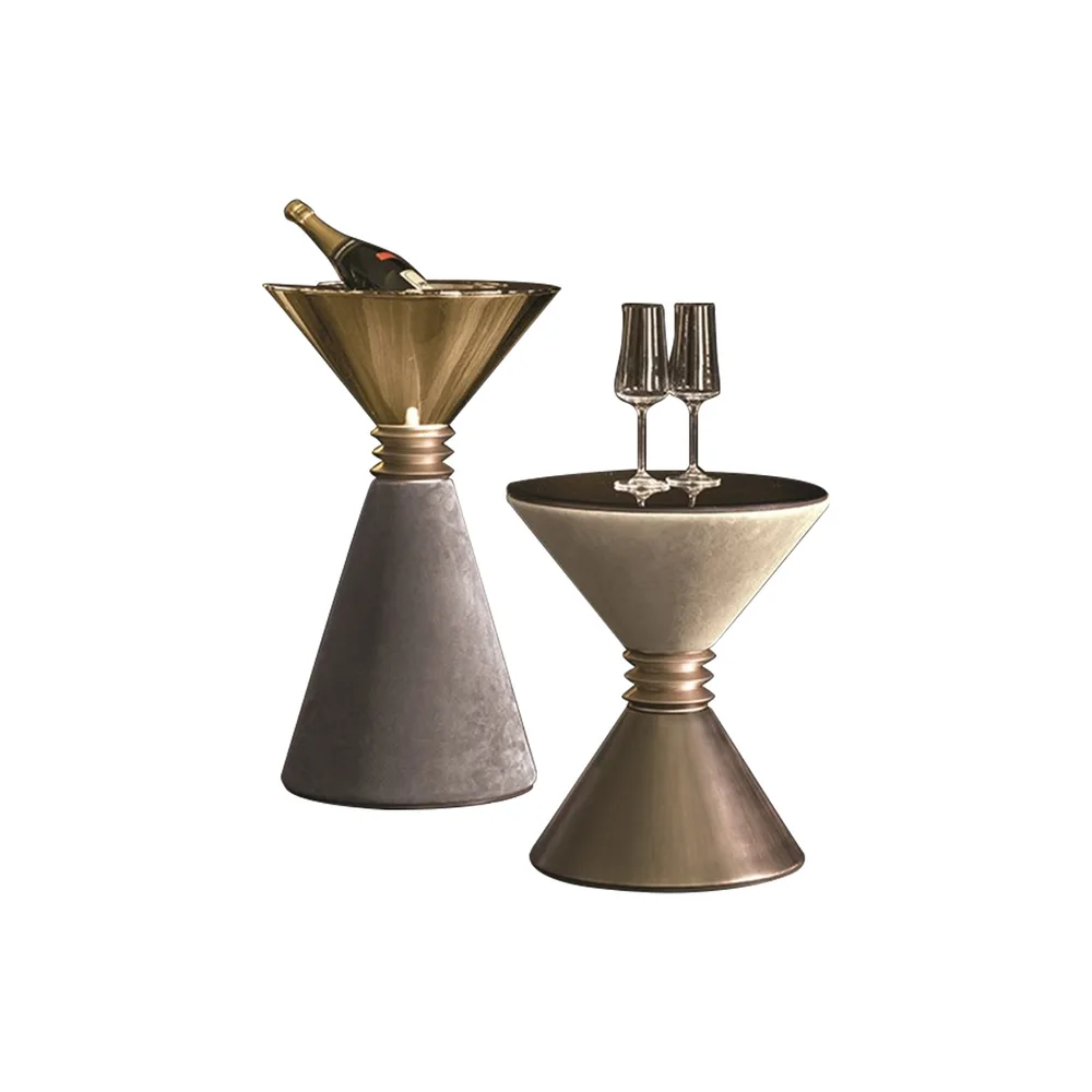 VEROCASA LIVING LUXURY JIGGER GRANOLA FORMA STOOL