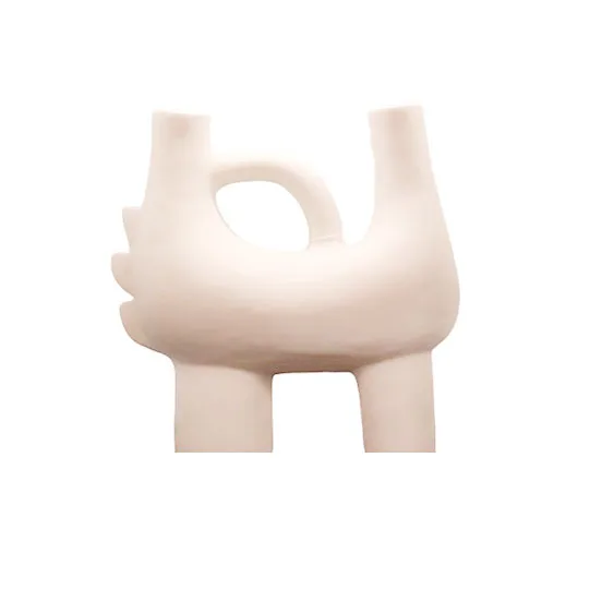 DESROCH DECOR MATTE WHITE DECORATIVE VASE DECORATIVE OBJECT