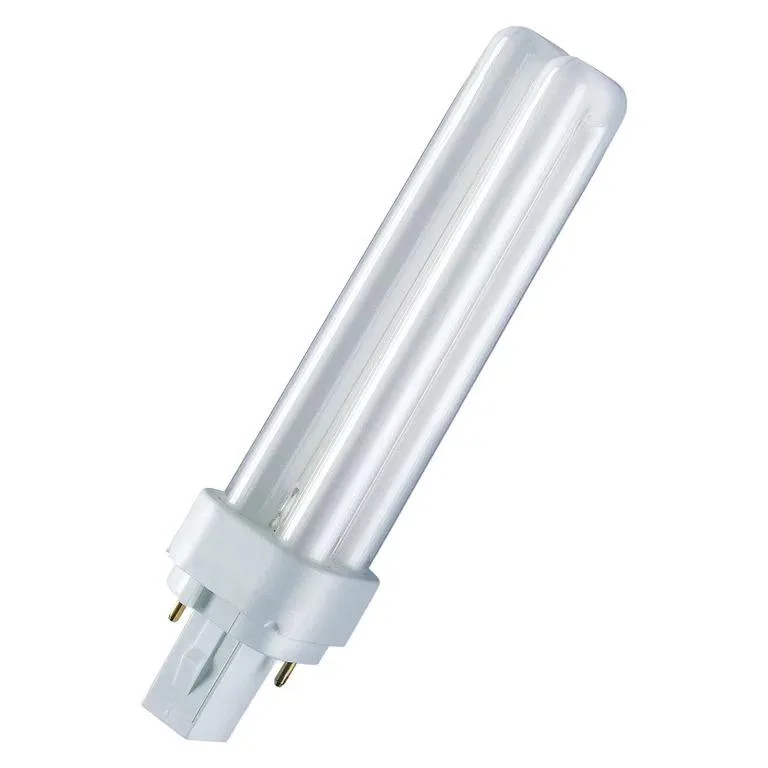 OSRAM DULUX D 18W 6500K 2PIN G24d-2 1100Lm L-153,D-12mm 220V AC 