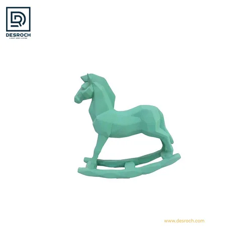 DESROCH DECOR VERTE ROCKING HORSE DÉCOR FIGURINE & SCULPTURE