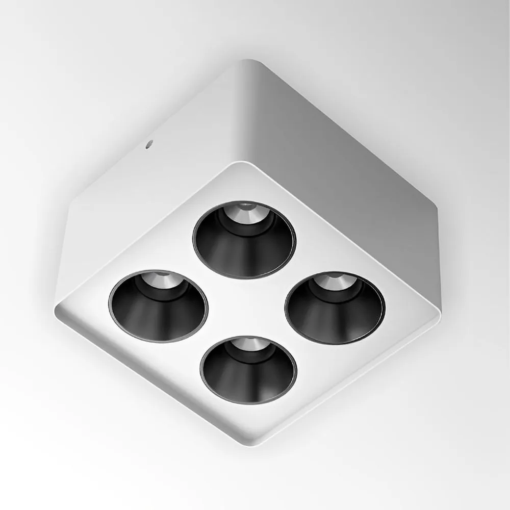LUMIBRIGHT RITTER 4x9W 5000K BLACK+SILVER SPOT LIGHT IP20