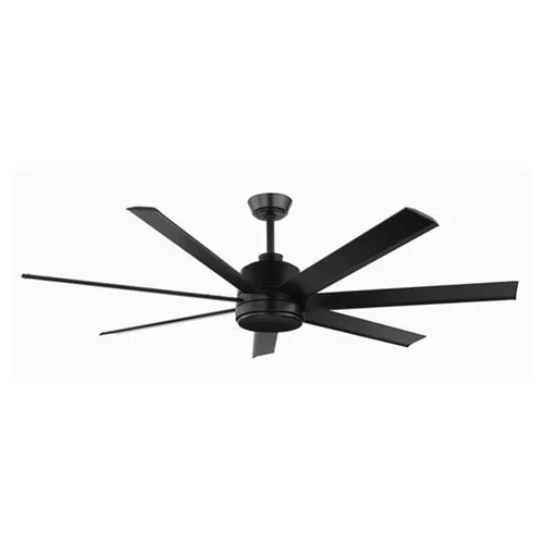 DESROCH 7 ALUMINUM BLADE MATTE BLACK CEILING FAN
