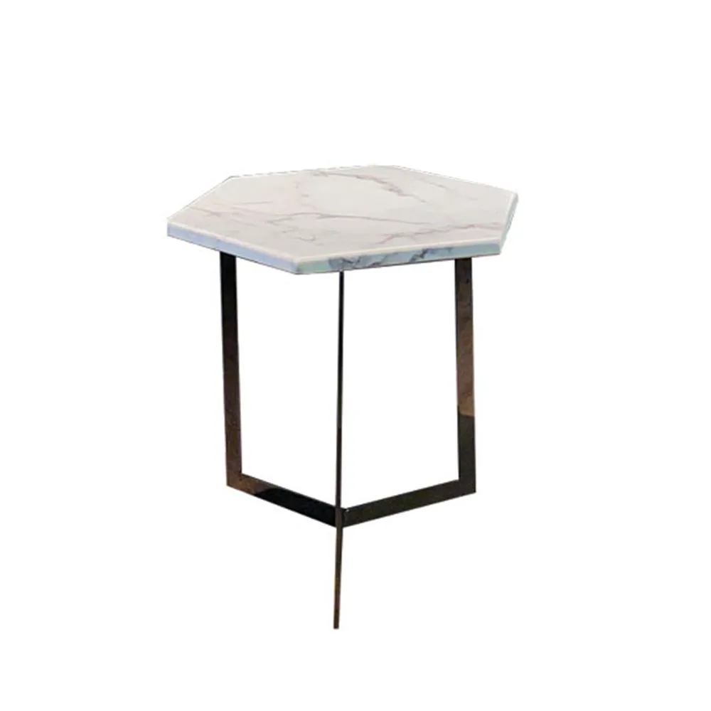 VEROCASA LUXURY FACINABRUSHED TITANIUM MODERN SIMPLE COFFEE TABLE