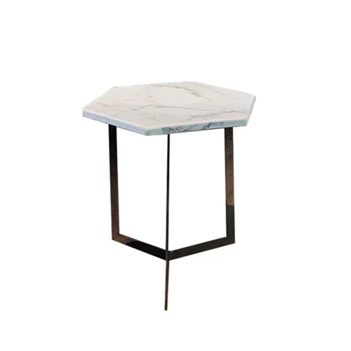 VEROCASA LUXURY FACINABRUSHED TITANIUM MODERN SIMPLE COFFEE TABLE
