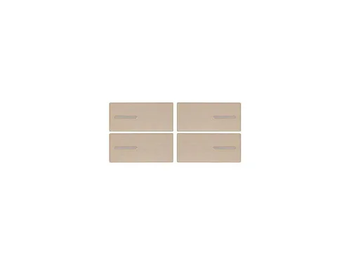 KIT 4 BUTTONS THERMO METAL CHAMPAGNE