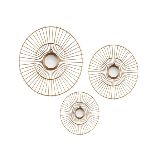 DESROCH GLOBAL EXPLORER DECORATIVE MIRRORED WALL ART