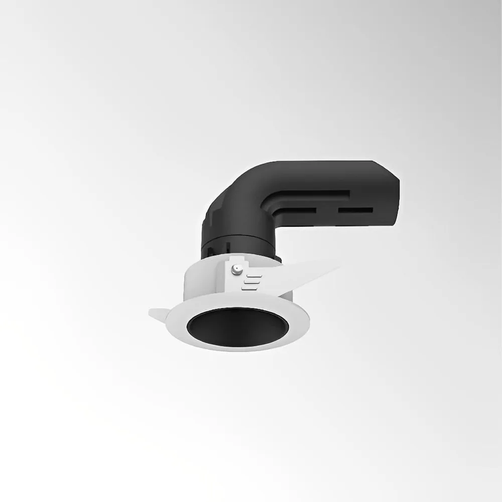 LUMIBRIGHT ENDOR 8W 4000K WHITE+BLACK SPOT LIGHT WITH DRIVER