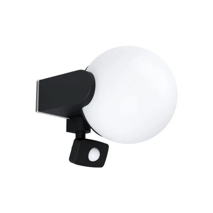 EGLO AL-WL/1 E27 M.SENSOR SCHWARZ/WS 'RUBIO' OUTDOOR LAMPS