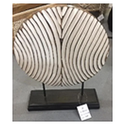 DESROCH DECOR WOODEN WHITE DECORATIVE ANTIQUE DECORATIVE OBJECT