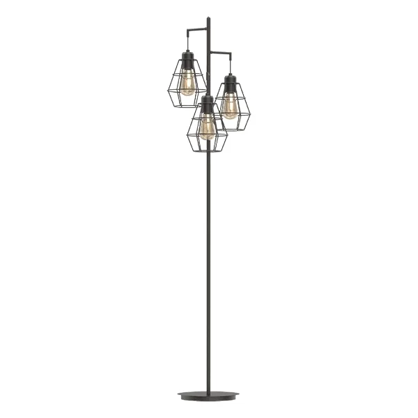 ELMARK NICOL FLOOR LAMP 3XE27 MATT BLACK