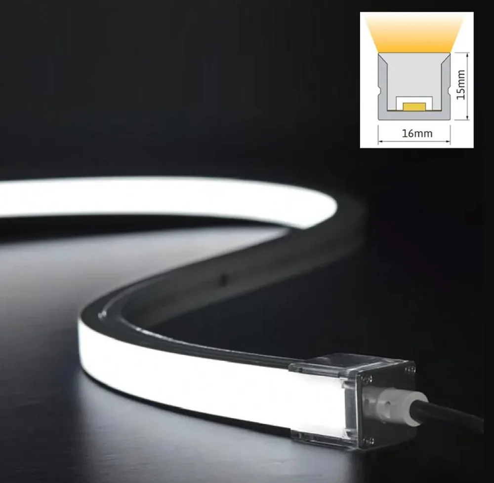 LUMIFLEX SMD 5050 LED's 15W/M 24VDC16X15MM IP67 SILICON LED TOP BEND RGBW NEON FLEX LF5175