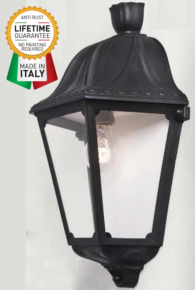 FUMAGALLI DARIA M28.000.AXE27 BLACK WALL GARDEN LIGHT