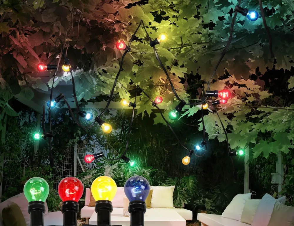 GLOBO LIGHTING CONTEMPORORY E27 25W IP44 LIGHT CHAIN