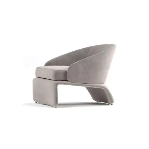 FABRIC MODERN LOUNGE GREY CHAIR