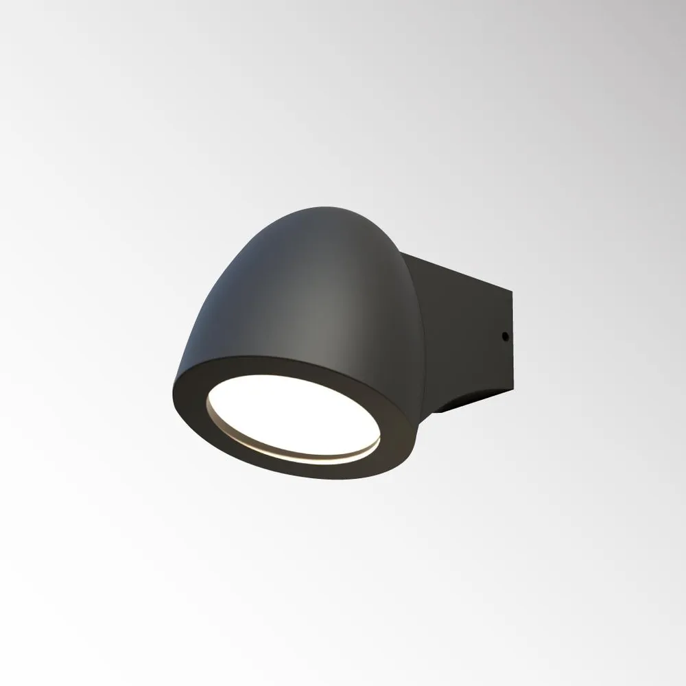 LUMIVILLE URBAN HELESTRA GU10x1 BLACK WALL LIGHT IP54