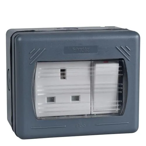 13AMP SINGLE WEATHERPROOF SOCKET IP66 BG