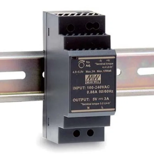 MEAN WELL POWER SUPPLY 30W 24V DC 1.5A   ULTRA SLIM STEP SHAPE DIN RAIL   