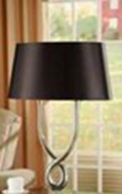 DESROCH DECORATIVE TABLE LAMP POLISHED NICKEL TABLE LAMP