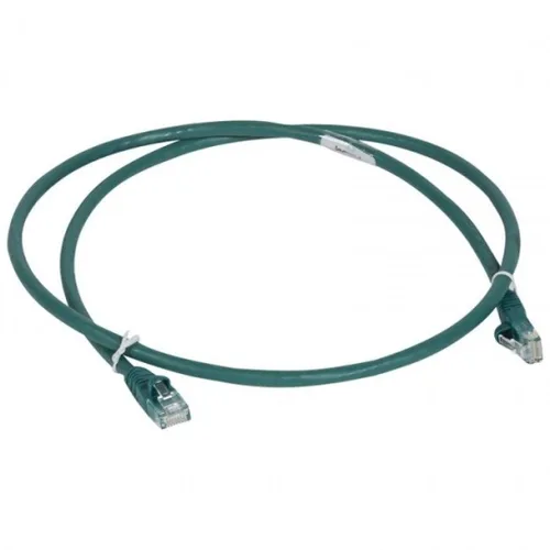 LEGRAND PATCH CORD/USER CORD RJ 45 - CAT.6 - U/UTP UNSCREENED - LSZH GREEN - 3 M