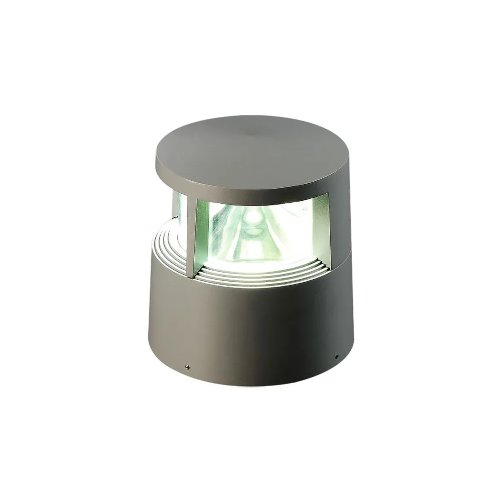 LUMIBRIGHT SUPERIOR 10W 3000K ANODIZED IN GREY SAND BOLLARD LIGHT IP65