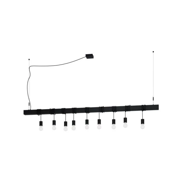 EGLO HL/9 E27 SCHWARZ 'TOWNSHEND-B' CRYSTAL&DESIGN