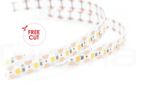 EXUO FLEXI LED STRIP LIGHT SMD 48W 24V 2700K 8MM FREE CUT 120 LED IP20 5MTR ROLL