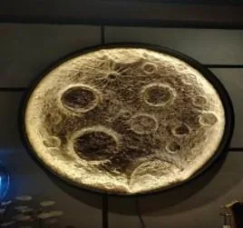 DESROCH ROUND 3D WALL ART WITH LIGHTING