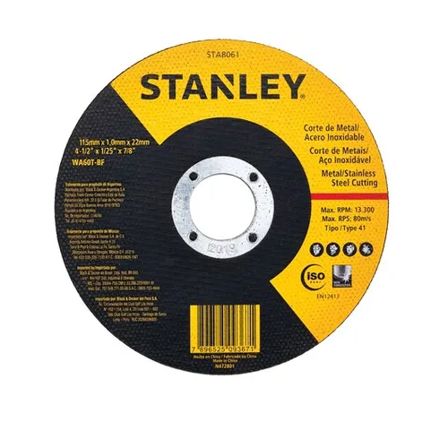 STANLEY 115 X 1.0 X 16 INOX CUTTING WHEEL T41