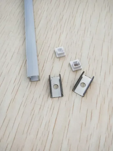LUMIPRO 3 METER LP.0708.R ALUMINUM PROFILE KIT WITH FROSTED DIFFUSER+END CAPS & MOUNTING CLIPS