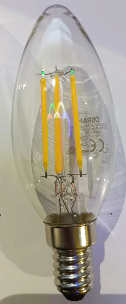 OSRAM E14 4W 2700K CLEAR FILAMENT 220V AC 