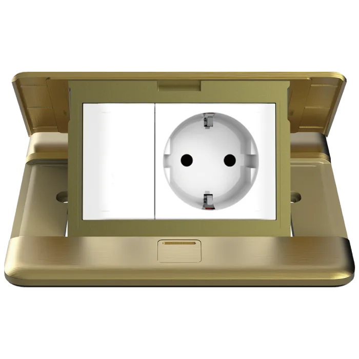 FLOOR SOCKET WITH SCHUKO SOCKET MODULE