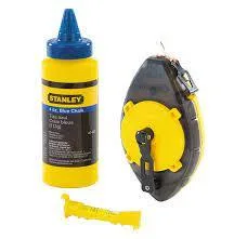 0-47-465 - Set - 30M Chalk Line, 115g Blue Chalk & Level